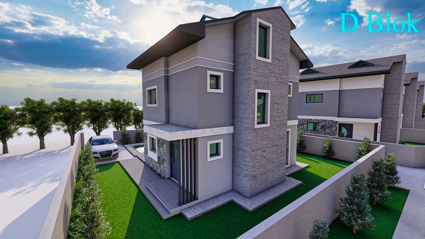 Виллы планировки 4+1 в районе Фетхие - Анталия  Виллы планировки 4+1 в районе Фетхие - Анталия