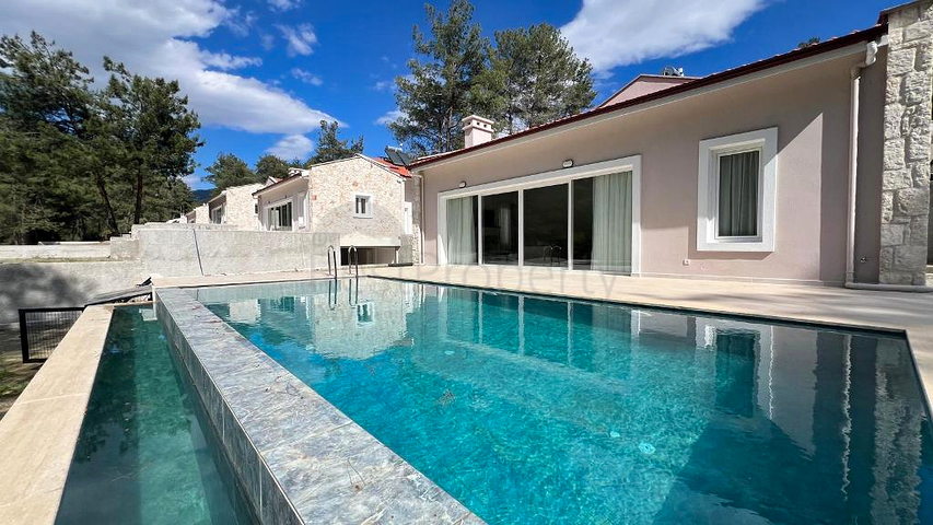 Вилла планировки 3+1 в районе Фетхие - Анталия 