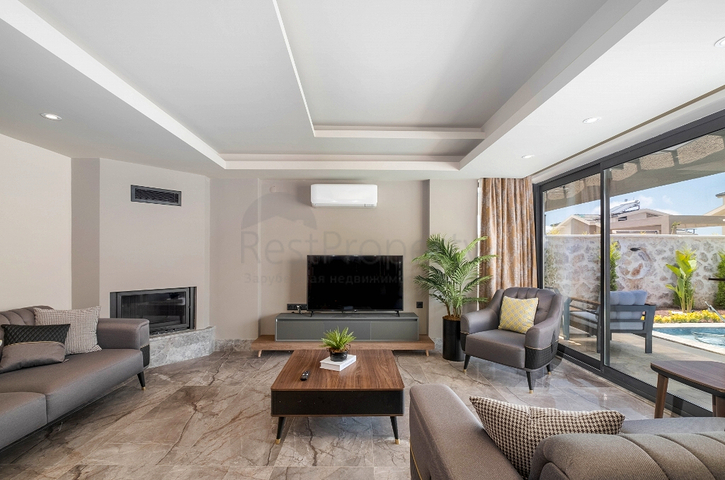 Вилла планировки 3+1 в районе Фетхие - Анталия 