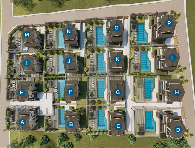 Вилла планировки 3+1 в районе Фетхие - Анталия 