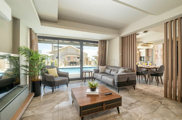 Вилла планировки 3+1 в районе Фетхие - Анталия 