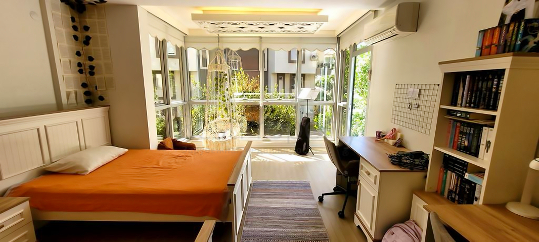 Квартира планировки 3+1 дуплекс в микрорайоне Унджалы - Анталия 