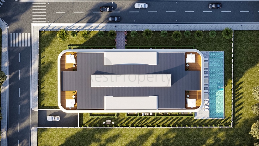 Квартира планировки 1+1 в микрорайоне Сарысу - Анталия  Квартира планировки 1+1 в микрорайоне Сарысу - Анталия
