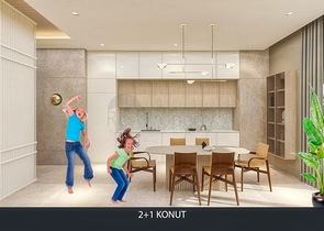 Квартира планировки 2+1 в районе Алтынташ - Анталия Квартира планировки 2+1 в районе Алтынташ - Анталия