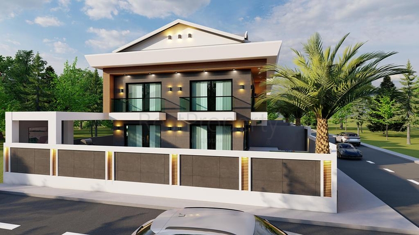 Вилла планировки 4+1 в районе Фетхие - Анталия 