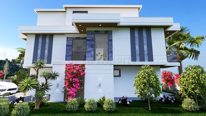 Вилла планировки 6+1 в районе Фетхие - Анталия 