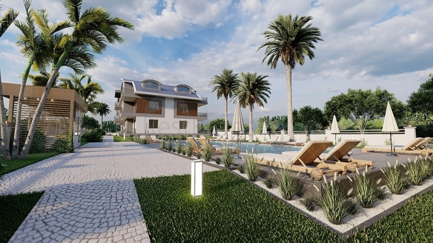 Квартира планировки 3+1 в районе Фетхие - Анталия 