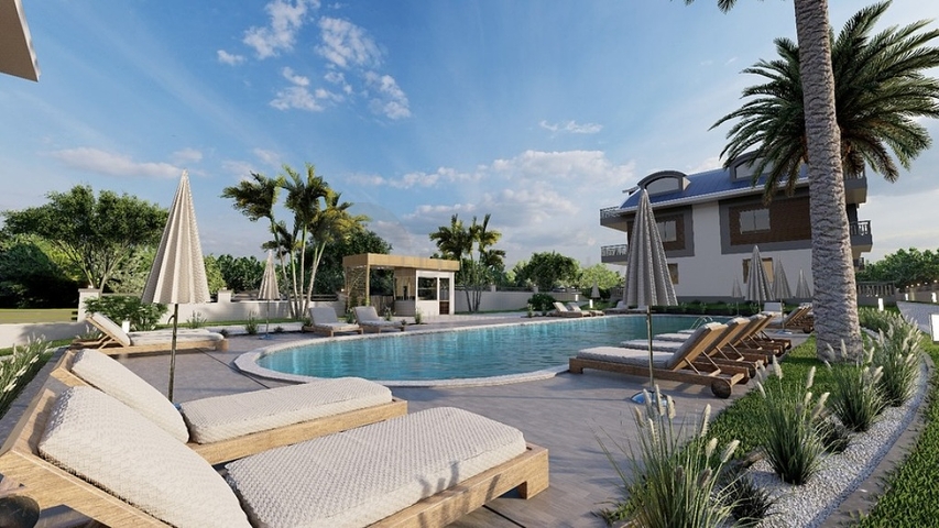 Квартира планировки 3+1 в районе Фетхие - Анталия 