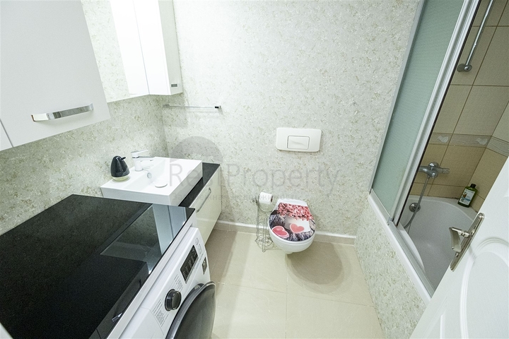 Квартира 2+1 с видом на Средиземное море в Анталии