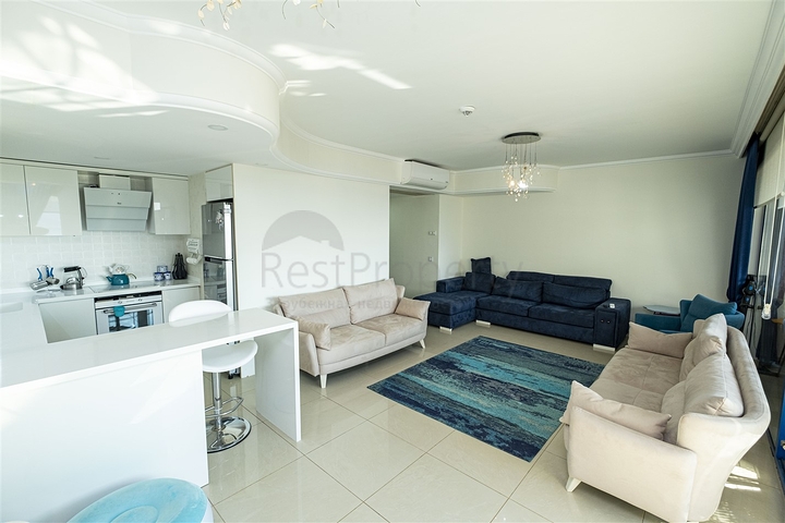 Квартира 2+1 с видом на Средиземное море в Анталии