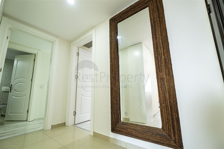 Квартира 2+1 с видом на Средиземное море в Анталии