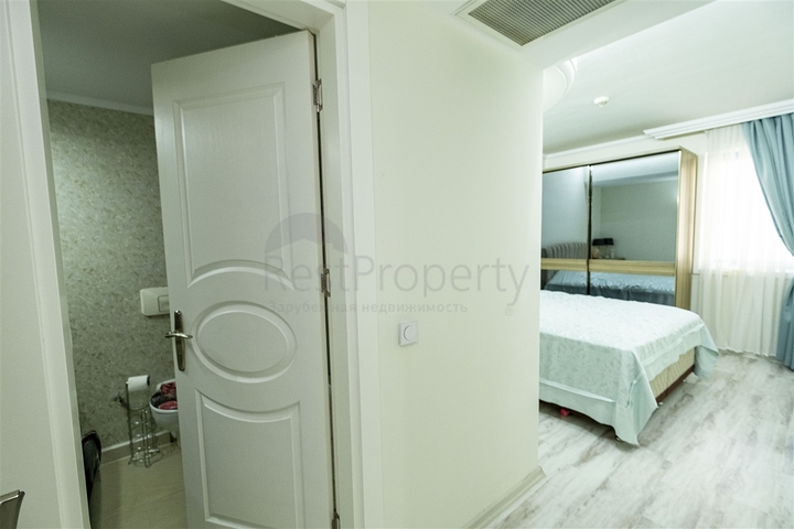 Квартира 2+1 с видом на Средиземное море в Анталии