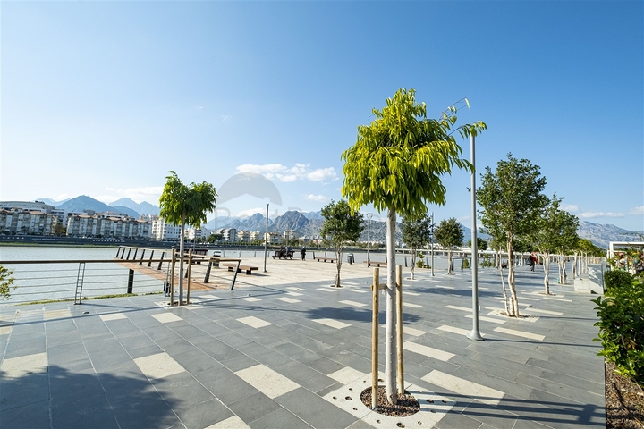 Квартира 2+1 с видом на Средиземное море в Анталии