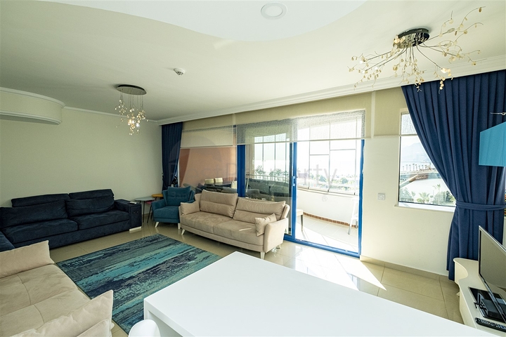 Квартира 2+1 с видом на Средиземное море в Анталии