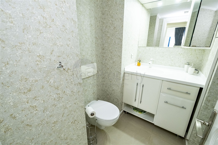 Квартира 2+1 с видом на Средиземное море в Анталии