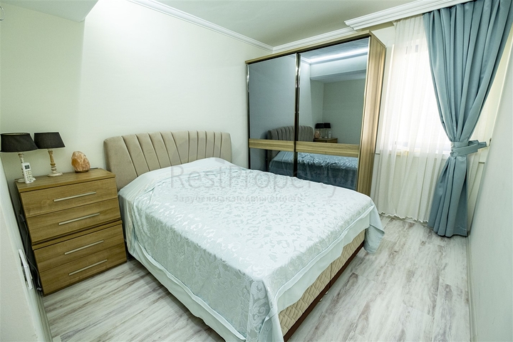 Квартира 2+1 с видом на Средиземное море в Анталии