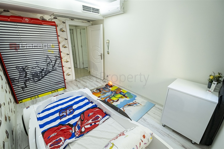 Квартира 2+1 с видом на Средиземное море в Анталии