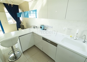 Квартира 2+1 с видом на Средиземное море в Анталии