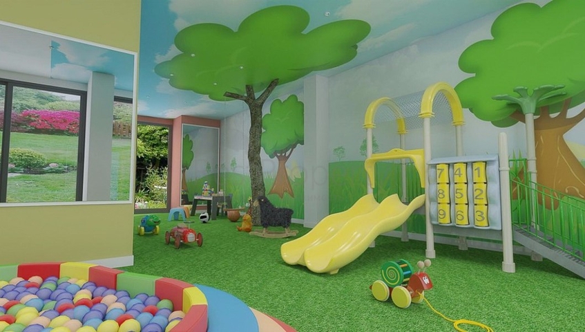 Квартира 1+1 на первой линии в Махмутлар