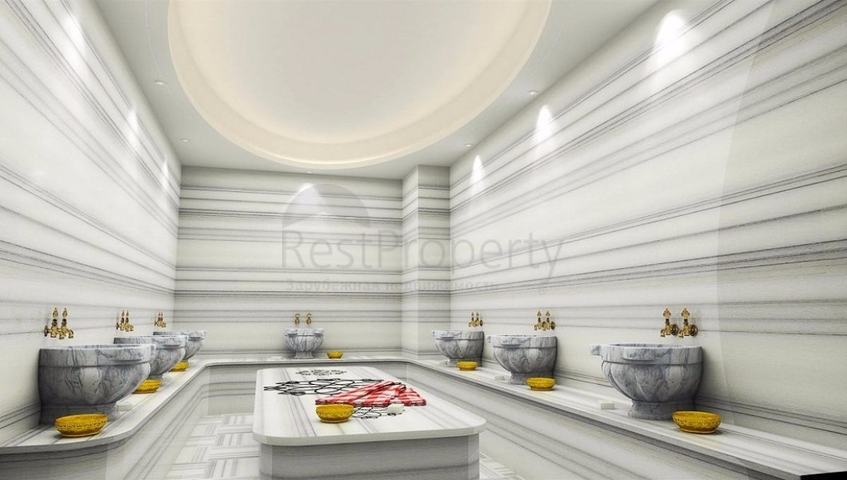 Квартира 1+1 на первой линии в Махмутлар