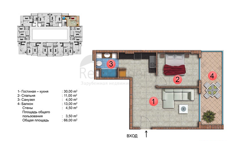 Новый комплекс в Махмутларе от известного застройщика