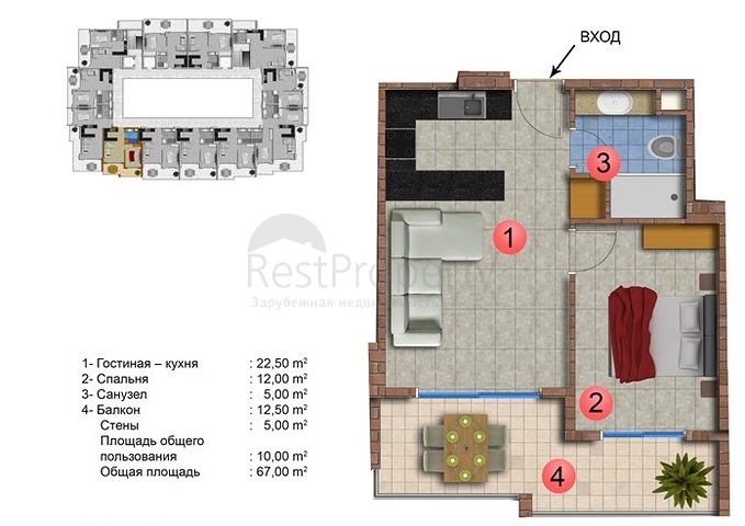Новый комплекс в Махмутларе от известного застройщика
