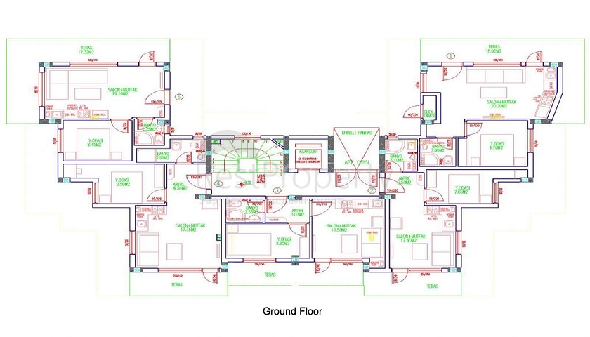 Готовый проект рядом с рекой Боачай в Коньяалты, Анталья