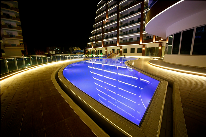 Апартаменты  1+1 в супер-комплексе с видом на море