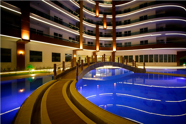 Апартаменты  1+1 в супер-комплексе с видом на море