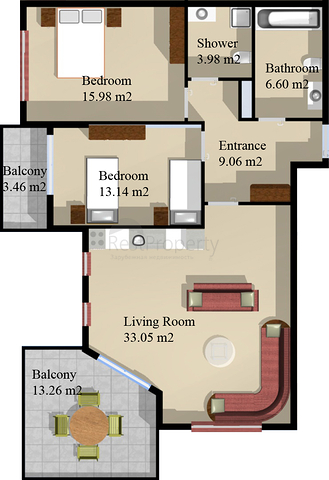 Апартаменты и пентхауcы с шикарным видом на море в Обе