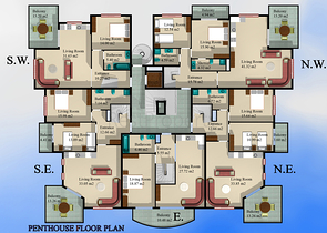 Апартаменты и пентхауcы с шикарным видом на море в Обе