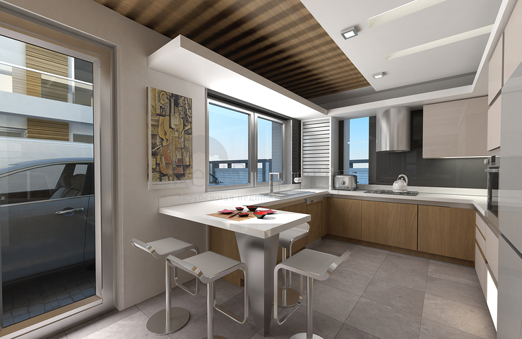 Готовые триплекс виллы в Анталии в районе Коньяалты