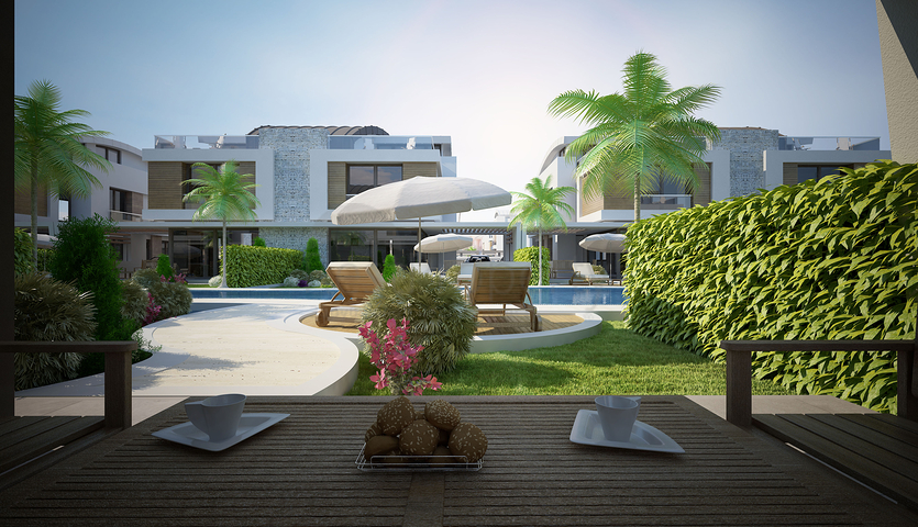 Готовые триплекс виллы в Анталии в районе Коньяалты