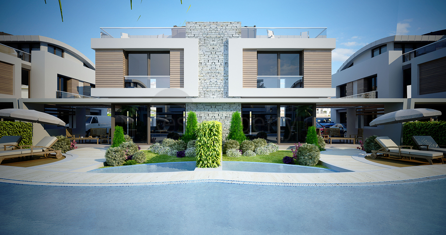 Готовые триплекс виллы в Анталии в районе Коньяалты