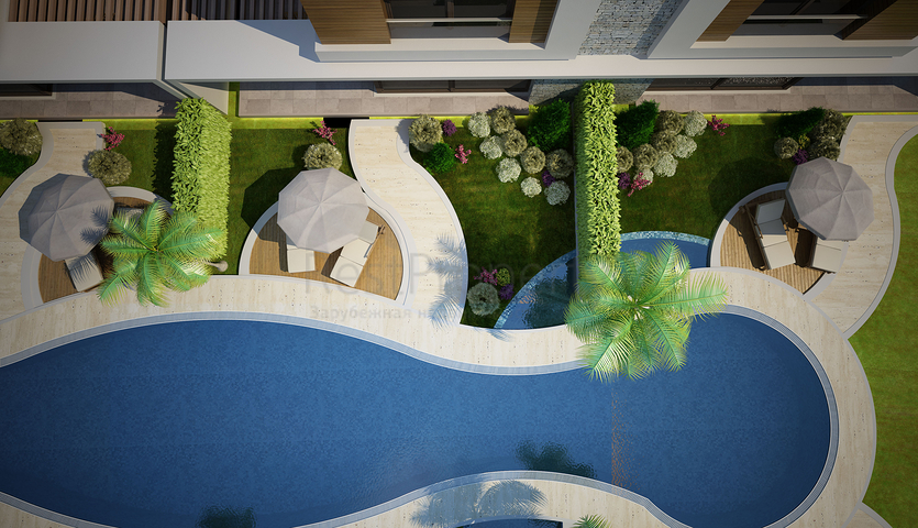 Готовые триплекс виллы в Анталии в районе Коньяалты