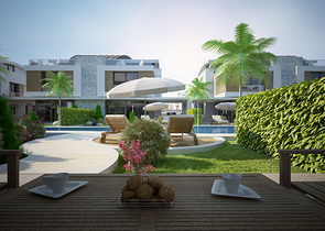 Готовые триплекс виллы в Анталии в районе Коньяалты