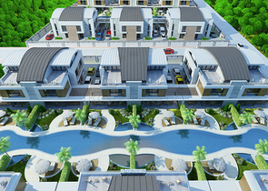 Готовые триплекс виллы в Анталии в районе Коньяалты