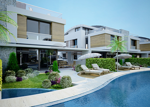 Готовые триплекс виллы в Анталии в районе Коньяалты