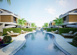 Готовые триплекс виллы в Анталии в районе Коньяалты