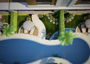 Готовые триплекс виллы в Анталии в районе Коньяалты