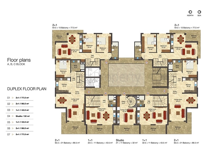 Квартиры в новом комплексе в Авсалларе