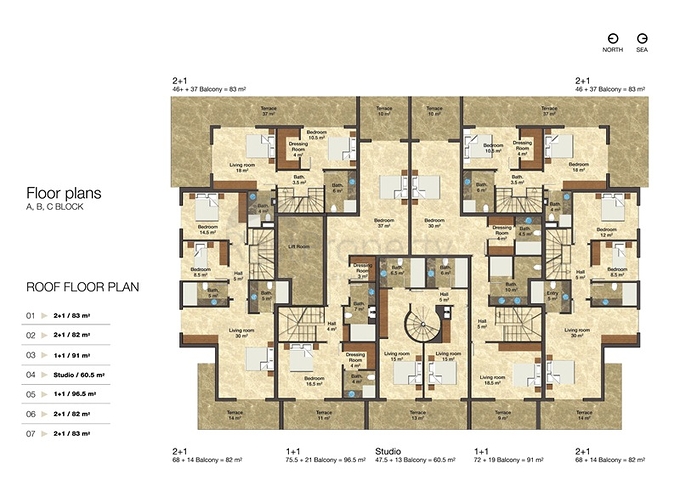 Квартиры в новом комплексе в Авсалларе