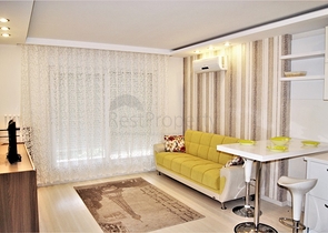 Квартира 1+1 с мебелью в Лимане Коньяалты 350 м до моря