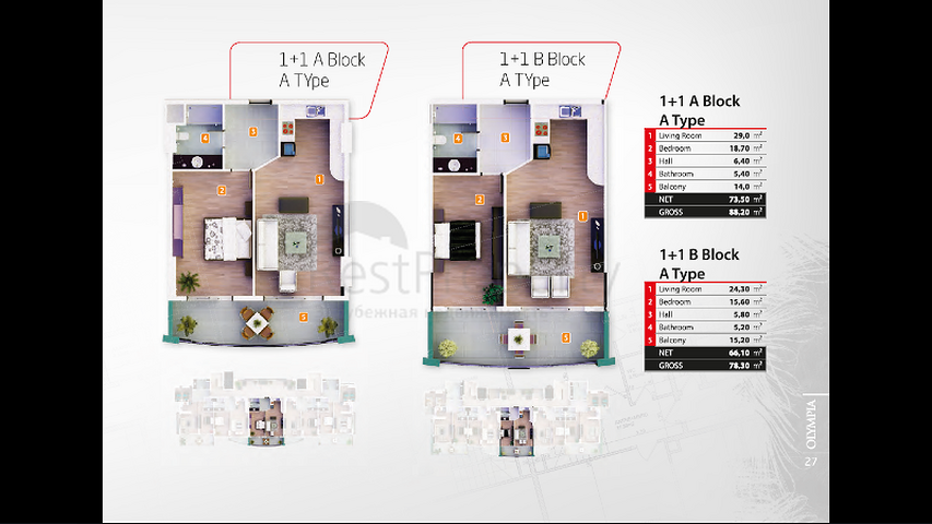 Новый комплекс в Махмутларе, на берегу Средиземного моря.