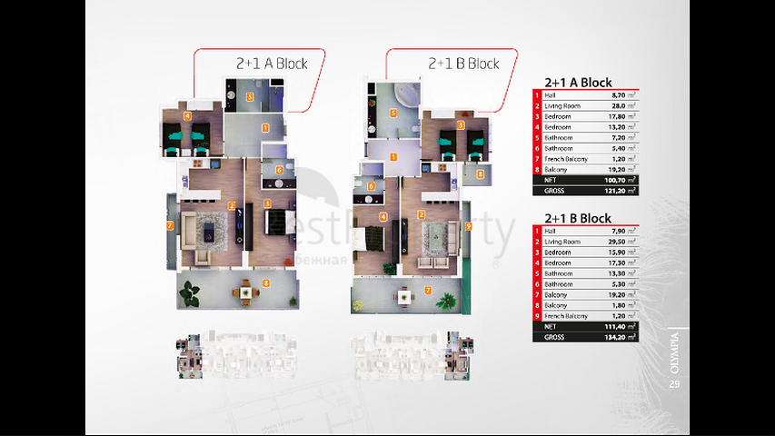 Новый комплекс в Махмутларе, на берегу Средиземного моря.