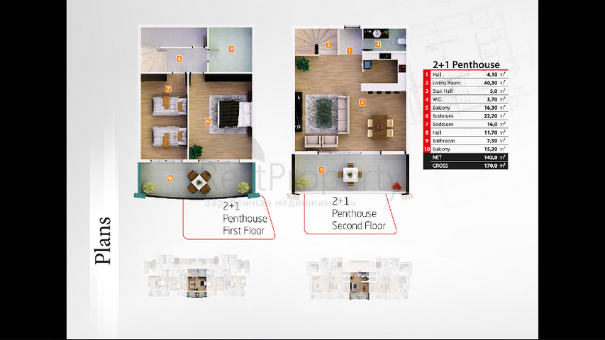 Новый комплекс в Махмутларе, на берегу Средиземного моря.