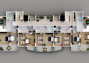 Новый комплекс в Махмутларе, на берегу Средиземного моря.