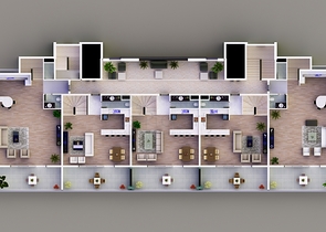 Новый комплекс в Махмутларе, на берегу Средиземного моря.