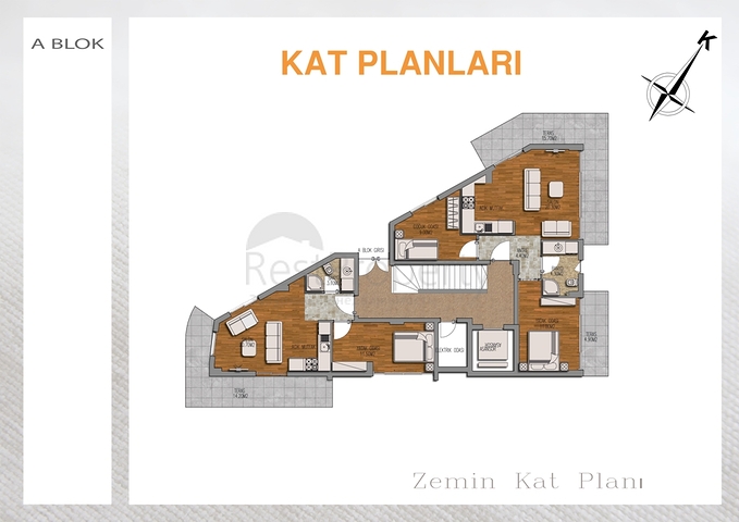 Готовый проект в  Анталии, Коньяалты с беспроцентой рассрочкой до 2 лет