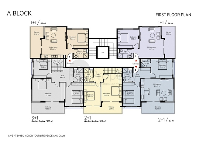 Жилой комплекс в Кестеле близко к морю